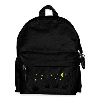 Traîneau de Noël du Père Noël - Sac à dos Enfant - noir - Devant