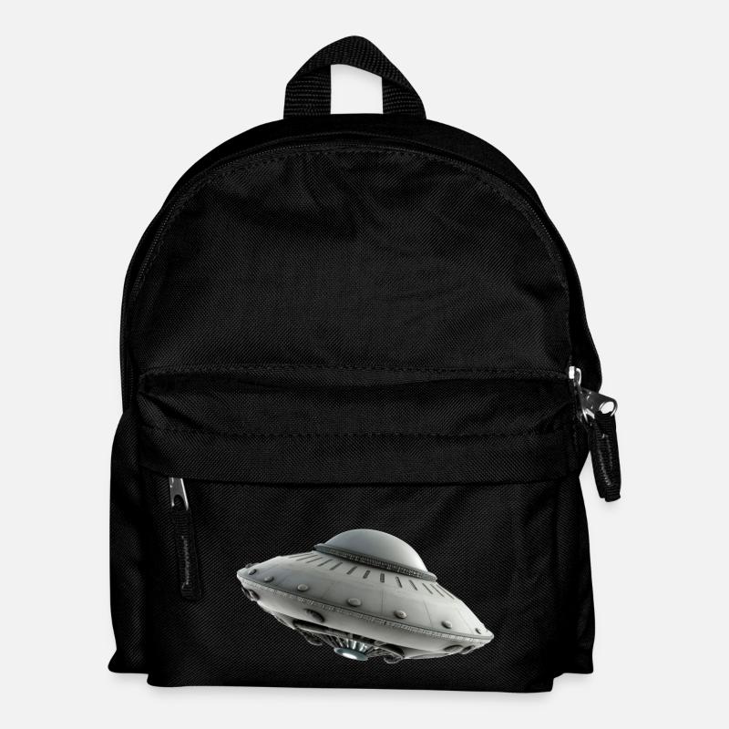Ufo Alien science fiction - Kinder Rucksack - Schwarz