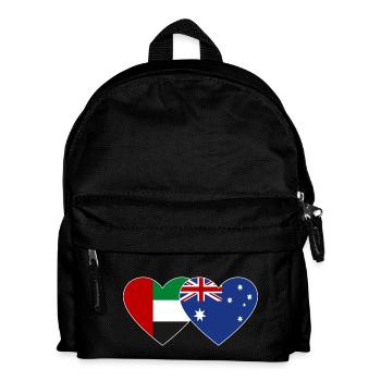 United Arab Emirates Australia Flag - Kids' Backpack - black - Front