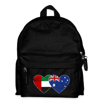 United Arab Emirates Australia Flag - Kids' Backpack - black - Front