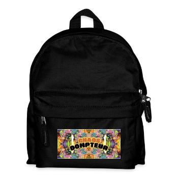 Chaos Dompteur - das perfekte ADHS Shirt - Psycho - Kinder Rucksack - Schwarz - Vorne