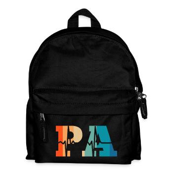 Heartbeat retro physician assistant - Kids' Backpack - black - Front