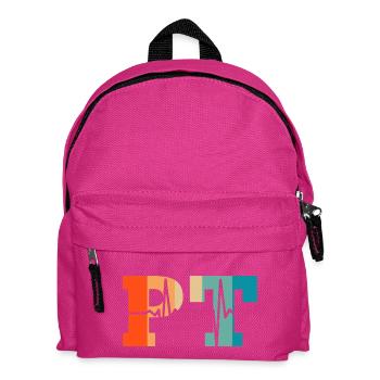 Heartbeat retro physical therapist - Kids' Backpack - fuchsia - Front