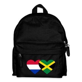 Hollande Jamaïque Drapeau Coeur - Sac à dos Enfant - noir - Devant