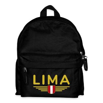 Lima Design – Perus Hauptstadt erleben - Kinder Rucksack - Schwarz - Vorne