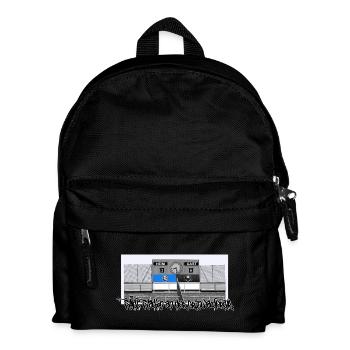 Giesing // Illustration - Kinder Rucksack - Schwarz - Vorne
