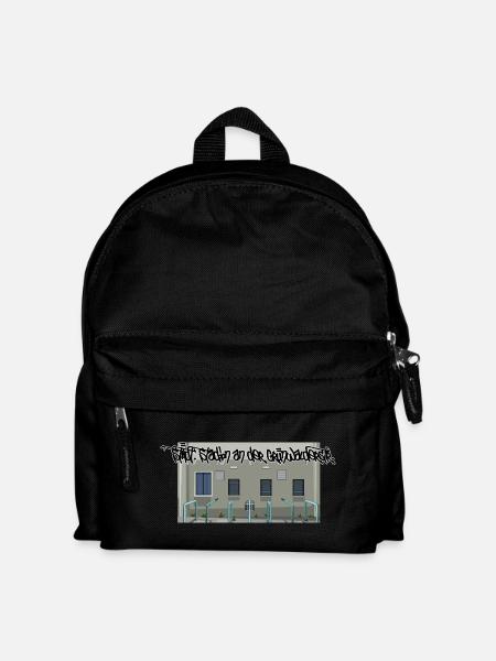 Giesing // Illustration - Kinder Rucksack - Schwarz