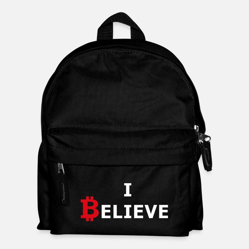 Bitcoin rot-weiss - Kinder Rucksack - Schwarz