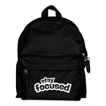 Stay Focused - Kids' Backpack - black - Front