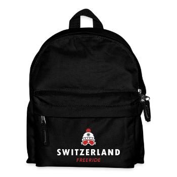 Suisse ski freeride sport skieur Alpes - Sac à dos Enfant - noir - Devant