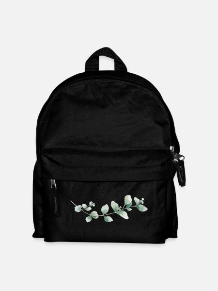 Eukalyptus - Kinder Rucksack - Schwarz