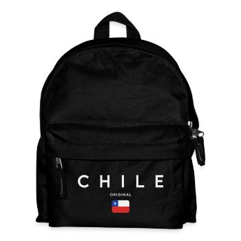 Flagge von Chile, Chilenischer Stolz - Kinder Rucksack - Schwarz - Vorne