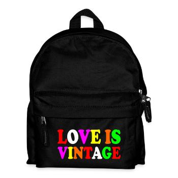 Love is vintage - Sac à dos Enfant - noir - Devant