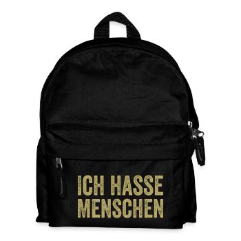 I hate people - Kids' Backpack - black - Front
