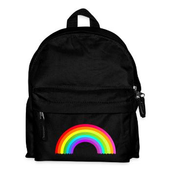 colorful rainbow - Kids' Backpack - black - Front
