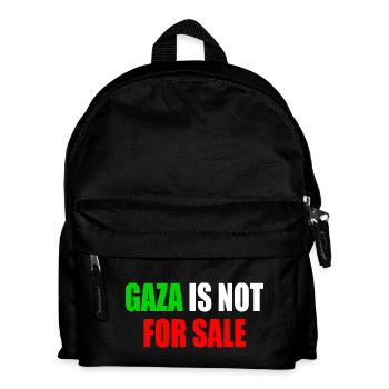 gaza is not for sale - Kids' Backpack - black - Front