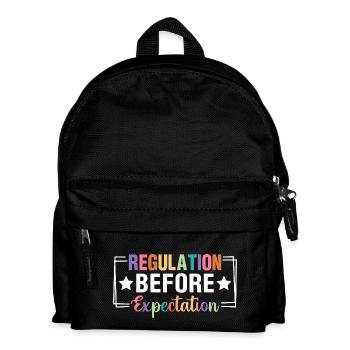 Regulation before Expectation Pedagogy - Kids' Backpack - black - Front