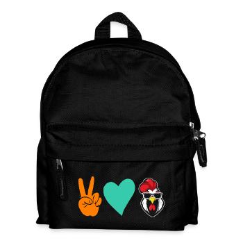 Chicken Rooster - Kids' Backpack - black - Front