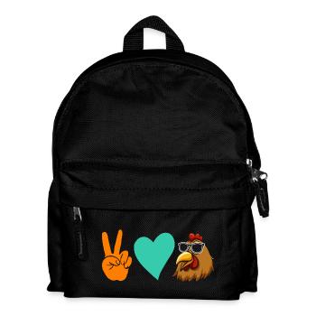 Chickens Hen - Kids' Backpack - black - Front