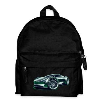 Futuristic super car - Kids' Backpack - black - Front