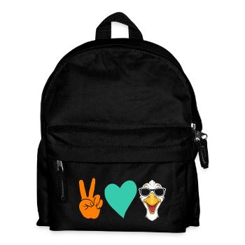 Gans - Kinder Rucksack - Schwarz - Vorne