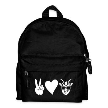 Ziegen - Kinder Rucksack - Schwarz - Vorne