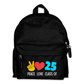 Klasse von 2025 Abi Abiturient Abitur 2025 - Kinder Rucksack - Schwarz - Vorne