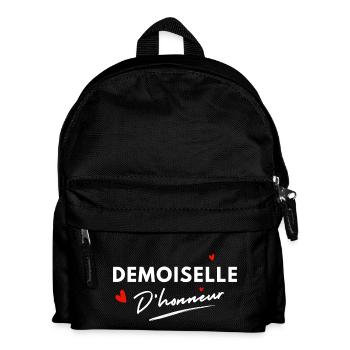 Brautjungfernherzen - Brautgeschenk - Kinder Rucksack - Schwarz - Vorne