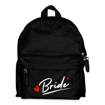 Brautherzen - Brautgeschenk - Kinder Rucksack - Schwarz - Vorne