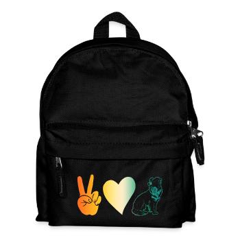 Border Collie - Kids' Backpack - black - Front