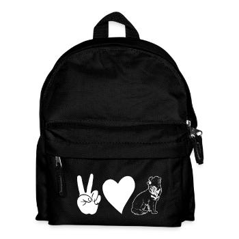 Border Collie - Kids' Backpack - black - Front