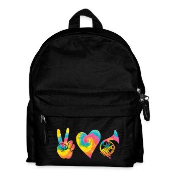 Horn player French horn - Kids' Backpack - black - Front