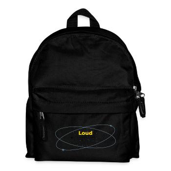 Loud in Silence helles Shirt - Kinder Rucksack - Schwarz - Vorne