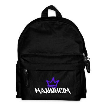 Mannheim Graffiti Tag - Kinder Rucksack - Schwarz - Vorne