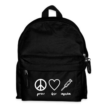 Diabetes Peace Love Insulin - Kids' Backpack - black - Front