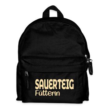 FÜTTERIN SAUERTEIG BROT BACKEN - Kinder Rucksack - Schwarz - Vorne