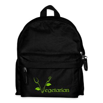 Proud To Be A Vegetarian - Kids' Backpack - black - Front