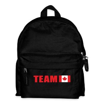 Support Team Canada - Kids' Backpack - black - Front