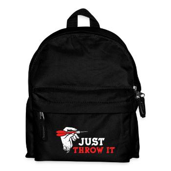 Just Throw It Darts - Kids' Backpack - black - Front
