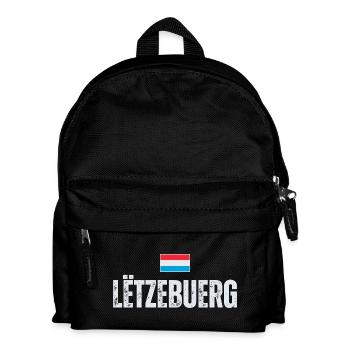 Flag of Luxembourg, Luxembourg patriot - Kids' Backpack - black - Front