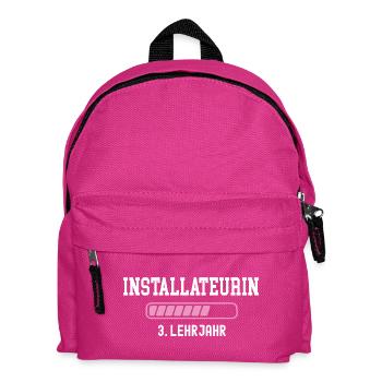 Plumber Apprenticeship 3 Year Plumber - Kids' Backpack - fuchsia - Front