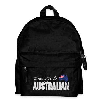 Stolzer Australier, australischer Patriot - Kinder Rucksack - Schwarz - Vorne