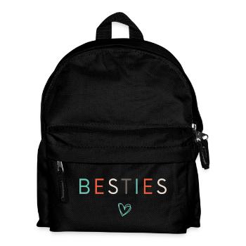 Besties Beste Freunde Beste Freundinnen - Kinder Rucksack - Schwarz - Vorne