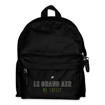 Le Grand Air Me Suffit - Nature Minimaliste - Sac à dos Enfant - noir - Devant