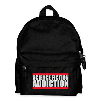 Science Fiction Addict Sci Fi Liebhaber Zitat Text - Kinder Rucksack - Schwarz - Vorne