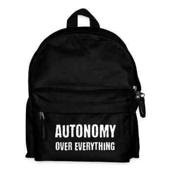 Autonomy Over Everything PDA Neurodivergent Gift - Kids' Backpack - black - Front