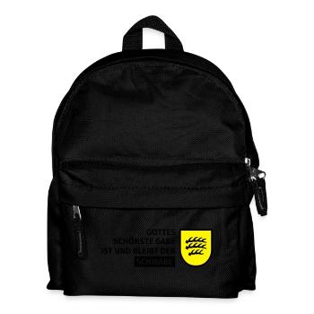 Gottes schönste Gabe ist und bleibt der Schwabe - Kinder Rucksack - Schwarz - Vorne