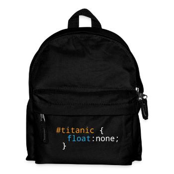 Css Puns - Titanic - Kids' Backpack - black - Front
