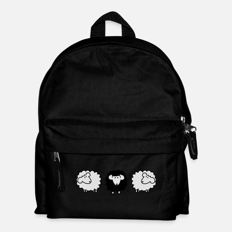 scharzes moutons - Sac à dos Enfant - noir