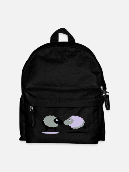 Schafe - Kinder Rucksack - Schwarz
